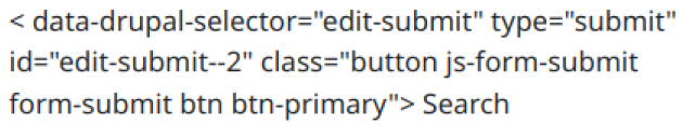 Un botón sin etiqueta HTML renderizado erróneamente como texto plano